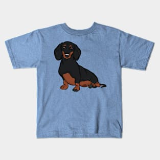 Black and Tan Dachshund Kids T-Shirt